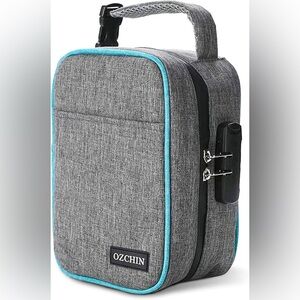 OZCHIN Smell Proof Bag Combination Lock 9"x6.3"x4.5" Lunch Organizer Medicine